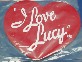 I Love Lucy Heart Mousepad